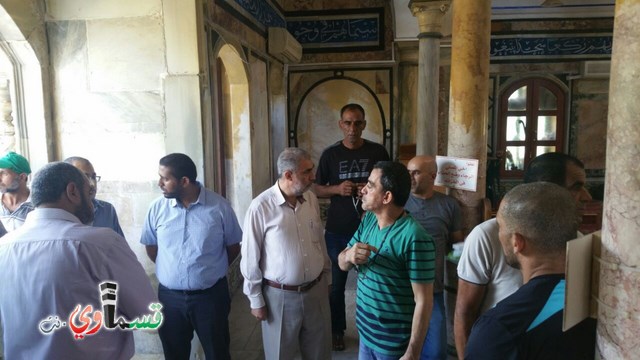 فيديو : اضرار جسيمة في مسجد الجزار وطواقم المتوطعين تبدأ بترميمه